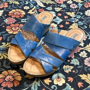 Born Leather wedges